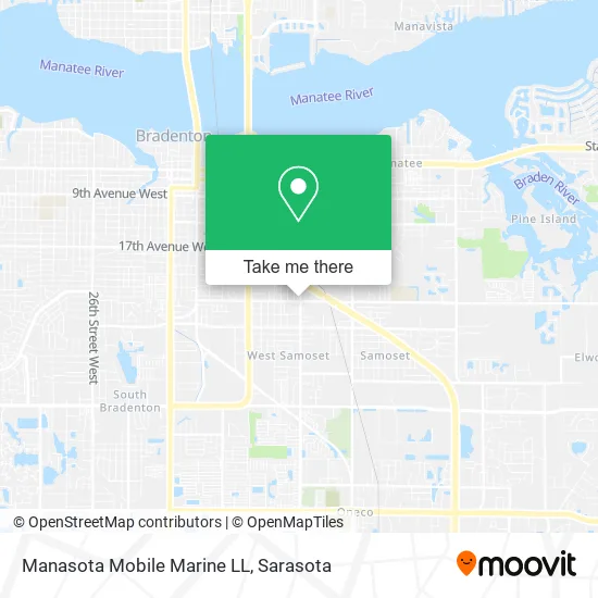 Manasota Mobile Marine LL map