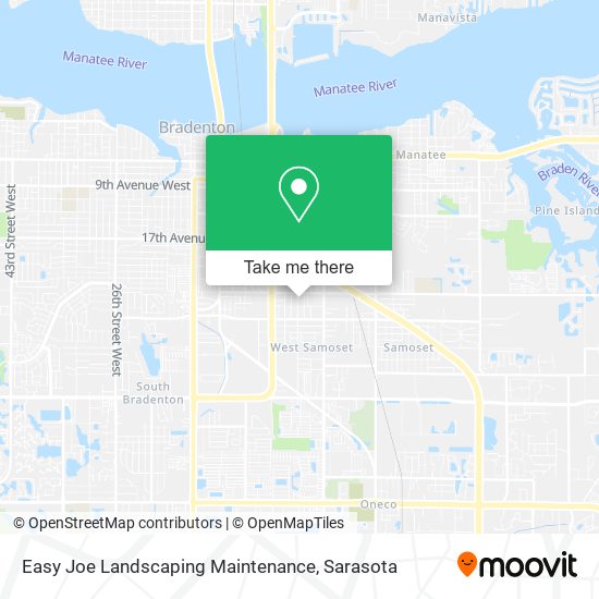 Easy Joe Landscaping Maintenance map