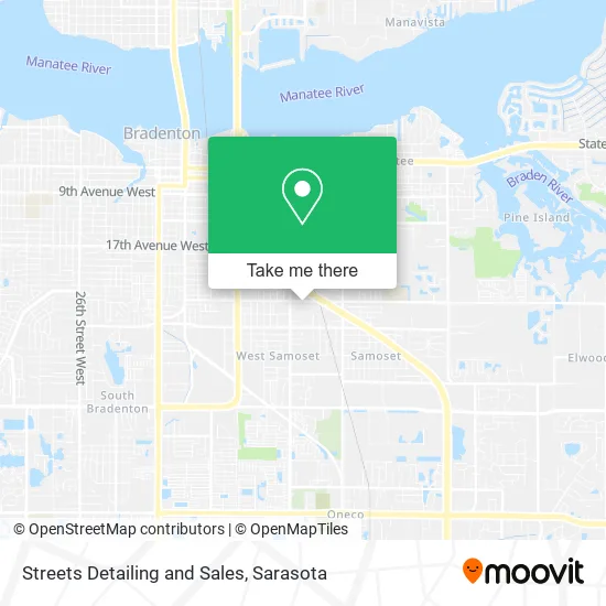 Streets Detailing and Sales map