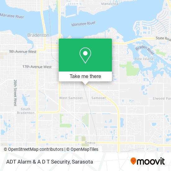 Mapa de ADT Alarm & A D T Security