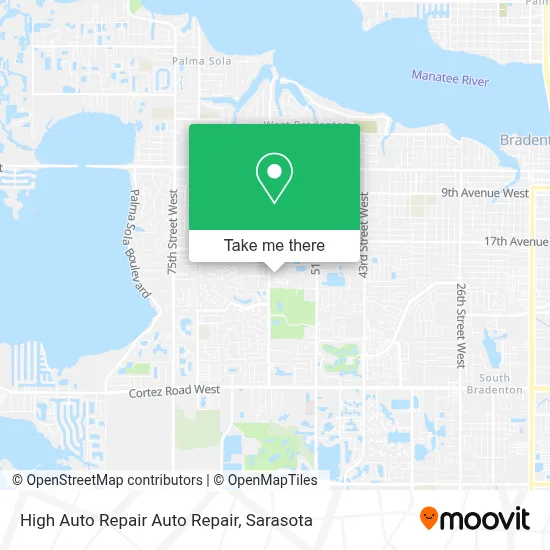 High Auto Repair Auto Repair map