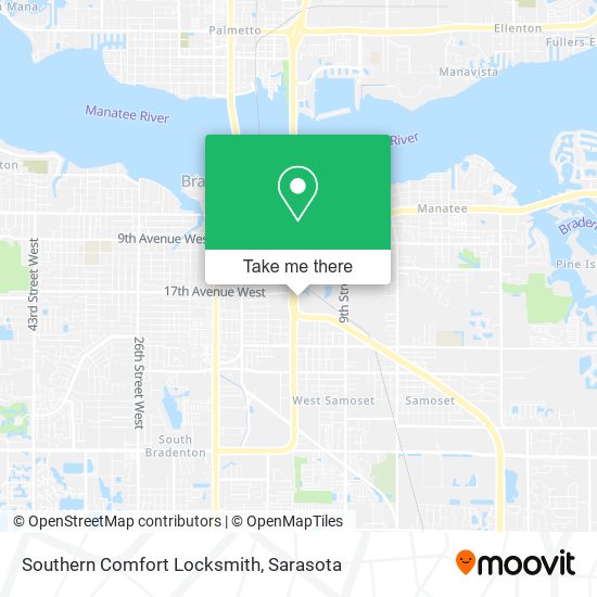 Southern Comfort Locksmith map