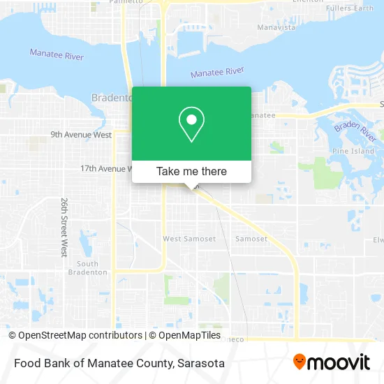 Food Bank of Manatee County map