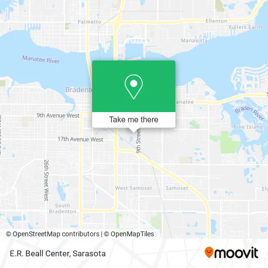 E.R. Beall Center map