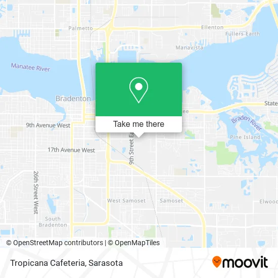 Tropicana Cafeteria map