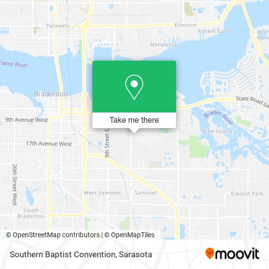 Mapa de Southern Baptist Convention