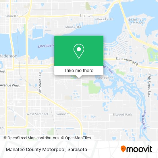 Manatee County Motorpool map