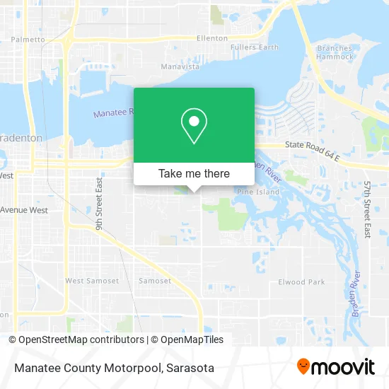 Manatee County Motorpool map