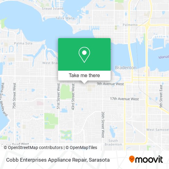 Cobb Enterprises Appliance Repair map
