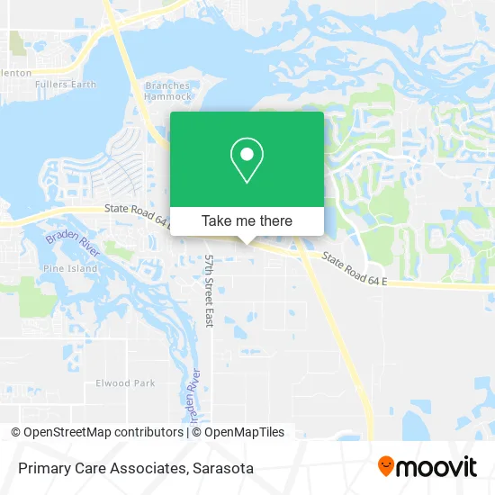 Primary Care Associates map