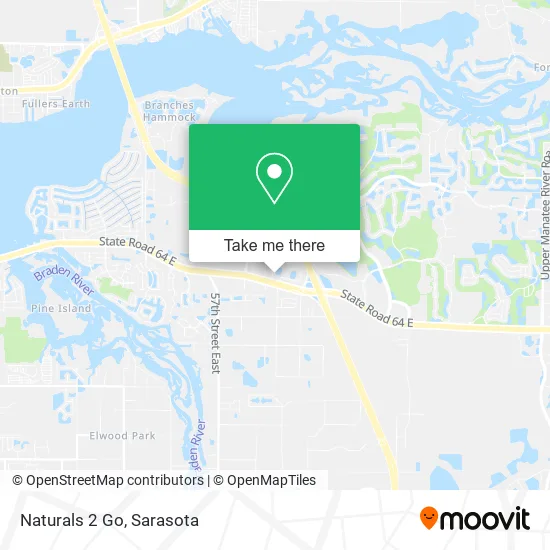 Naturals 2 Go map