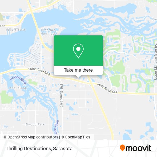 Thrilling Destinations map