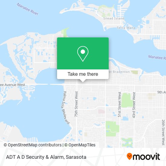 Mapa de ADT A D Security & Alarm