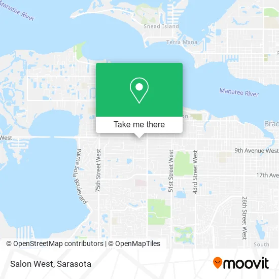 Salon West map