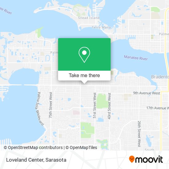 Mapa de Loveland Center