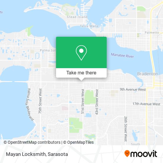 Mapa de Mayan Locksmith
