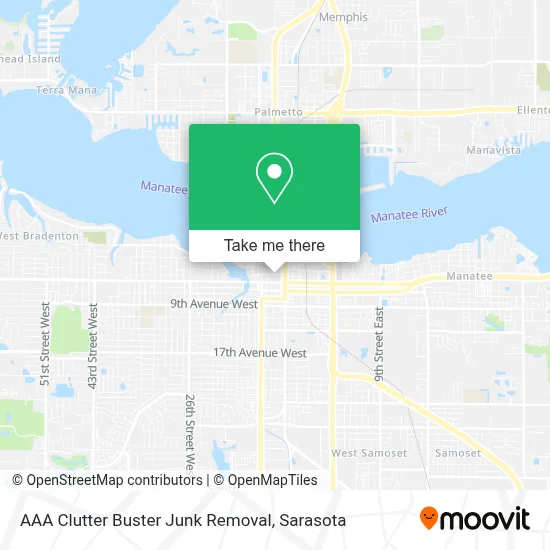 AAA Clutter Buster Junk Removal map