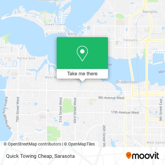 Mapa de Quick Towing Cheap
