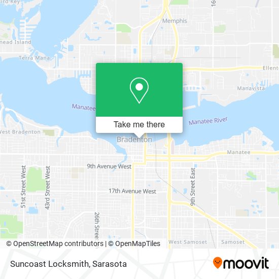 Suncoast Locksmith map