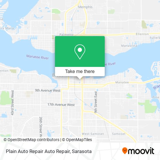 Plain Auto Repair Auto Repair map