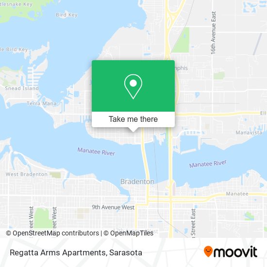 Mapa de Regatta Arms Apartments