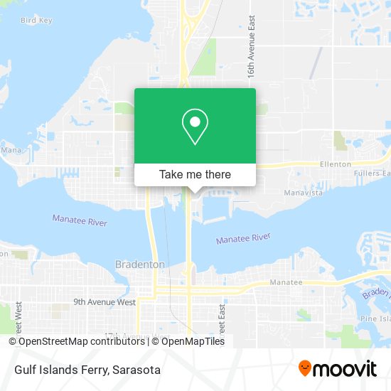 Gulf Islands Ferry map