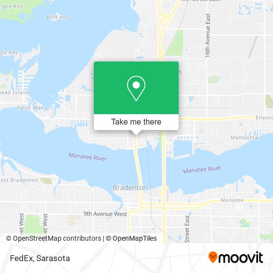 Mapa de FedEx