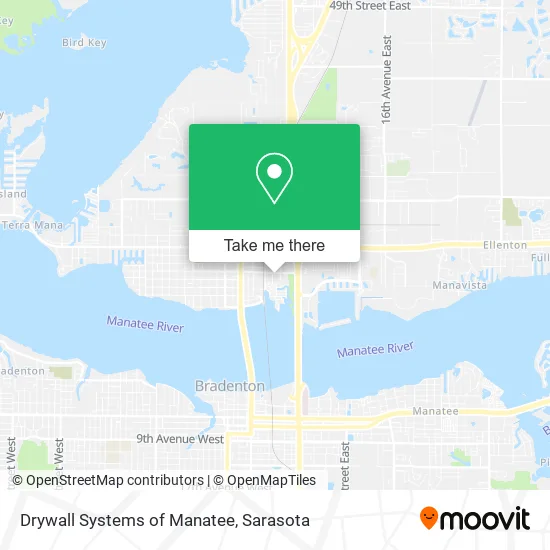 Drywall Systems of Manatee map