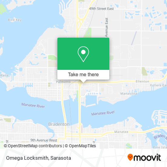 Omega Locksmith map