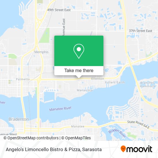 Angelo's Limoncello Bistro & Pizza map