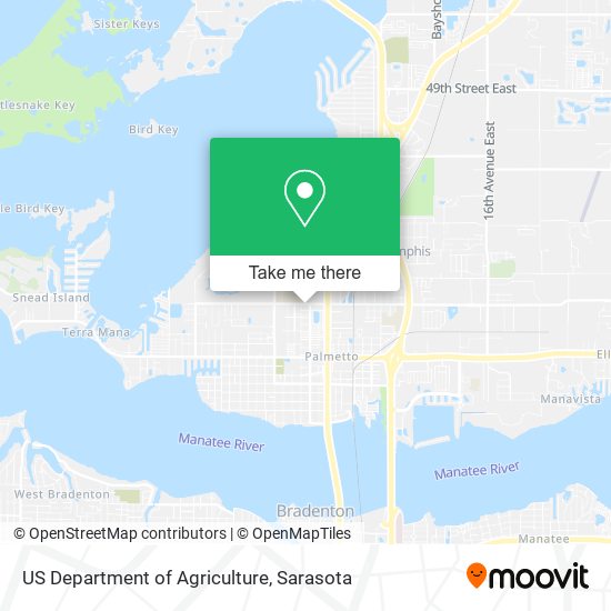 US Department of Agriculture map