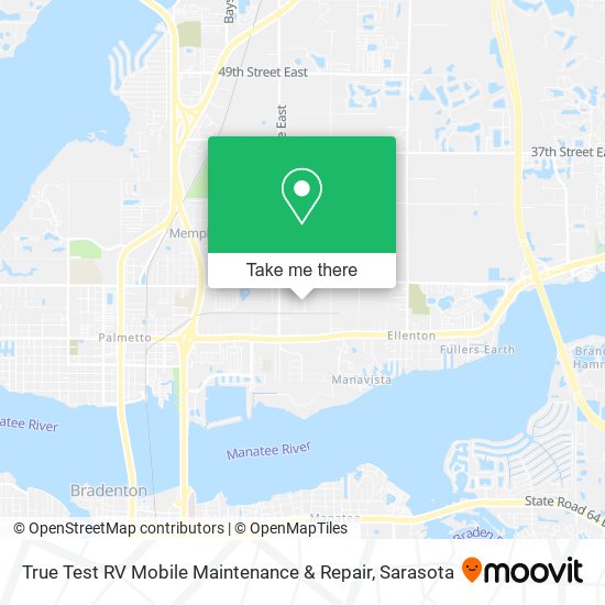 True Test RV Mobile Maintenance & Repair map