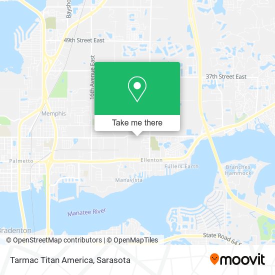 Mapa de Tarmac Titan America