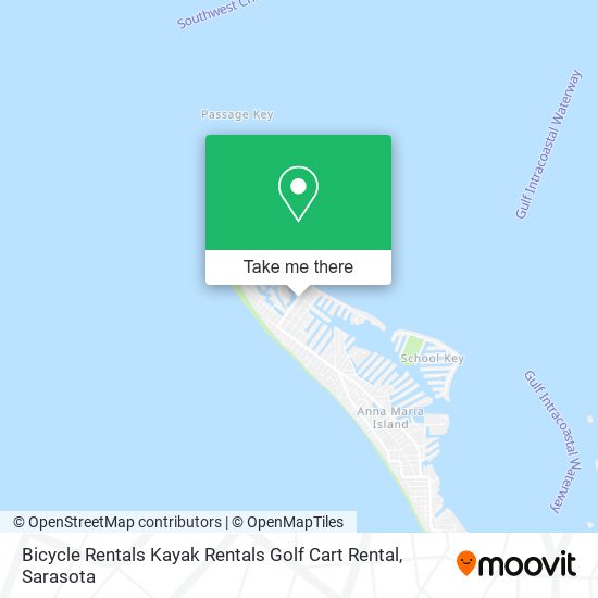 Bicycle Rentals Kayak Rentals Golf Cart Rental map