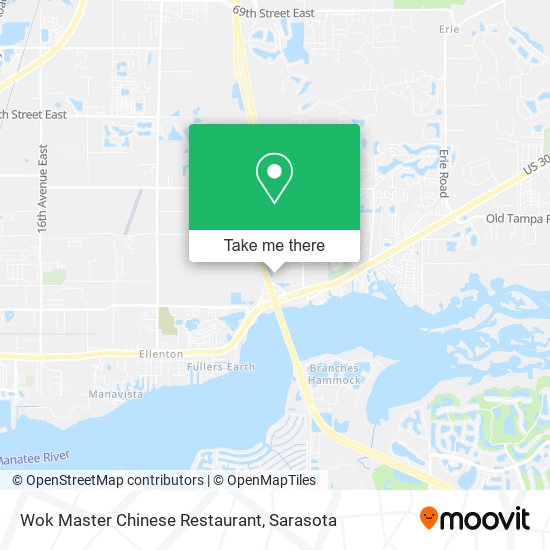 Mapa de Wok Master Chinese Restaurant