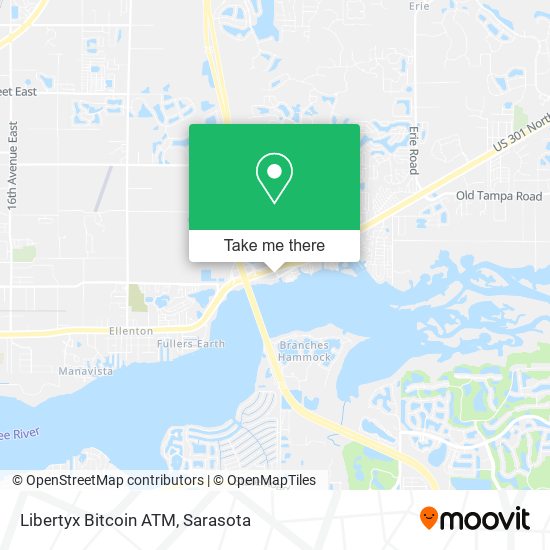 Mapa de Libertyx Bitcoin ATM