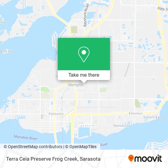 Terra Ceia Preserve Frog Creek map