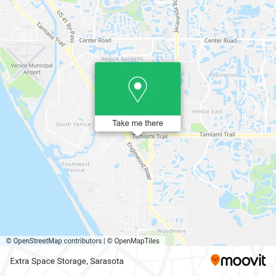 Extra Space Storage map