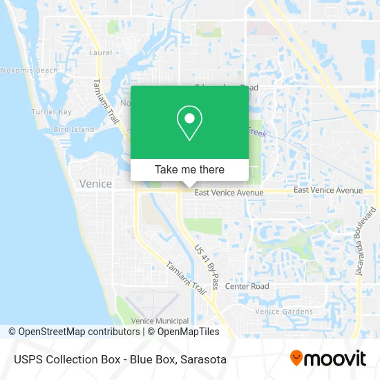 USPS Collection Box - Blue Box map