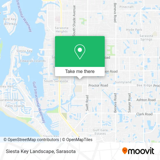 Siesta Key Landscape map