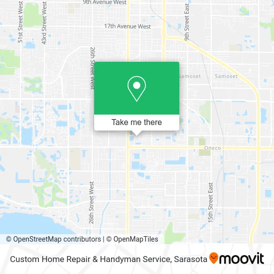 Custom Home Repair & Handyman Service map