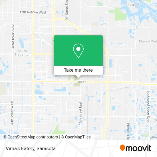 Vima's Eatery map