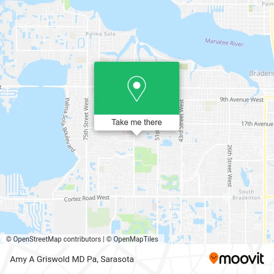 Amy A Griswold MD Pa map
