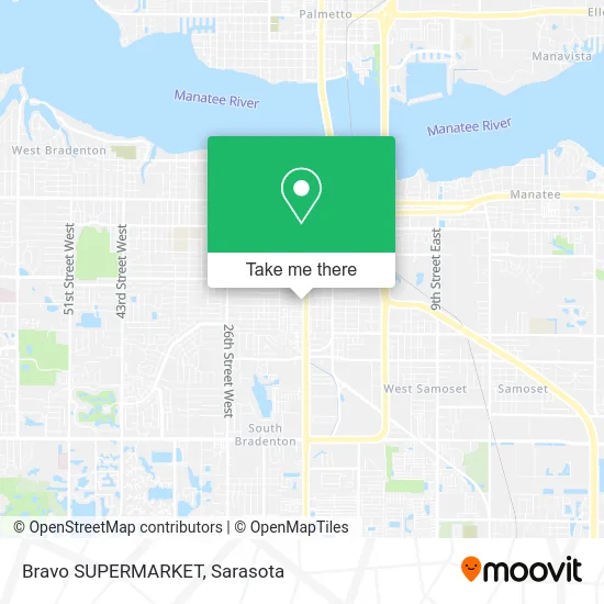 Bravo SUPERMARKET map