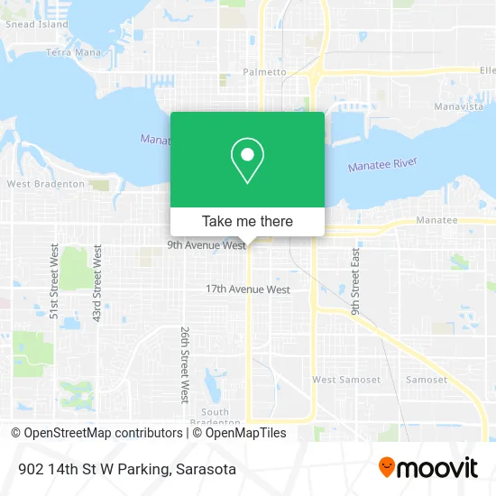 902 14th St W Parking map