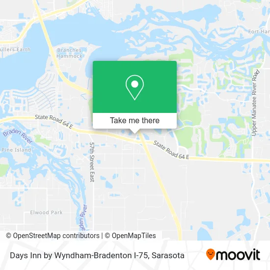 Days Inn by Wyndham-Bradenton I-75 map