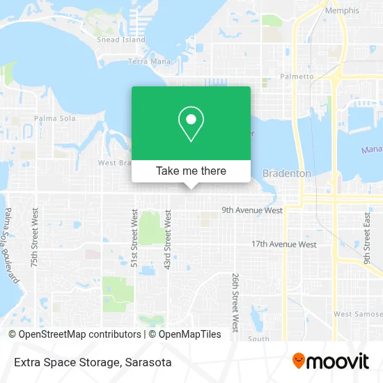 Extra Space Storage map