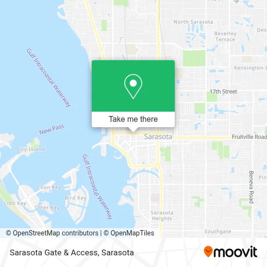 Sarasota Gate & Access map