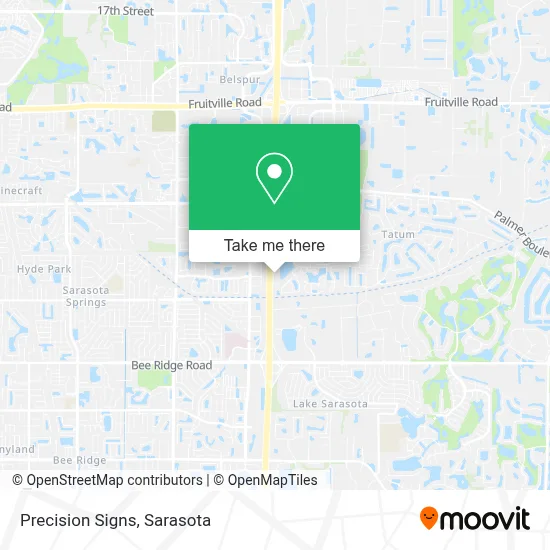 Precision Signs map