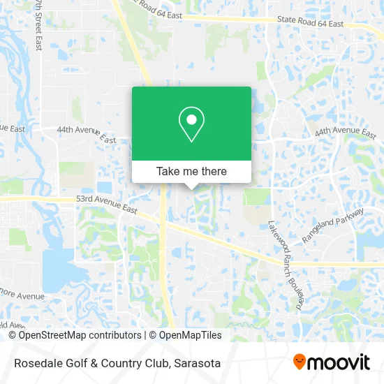 Rosedale Golf & Country Club map